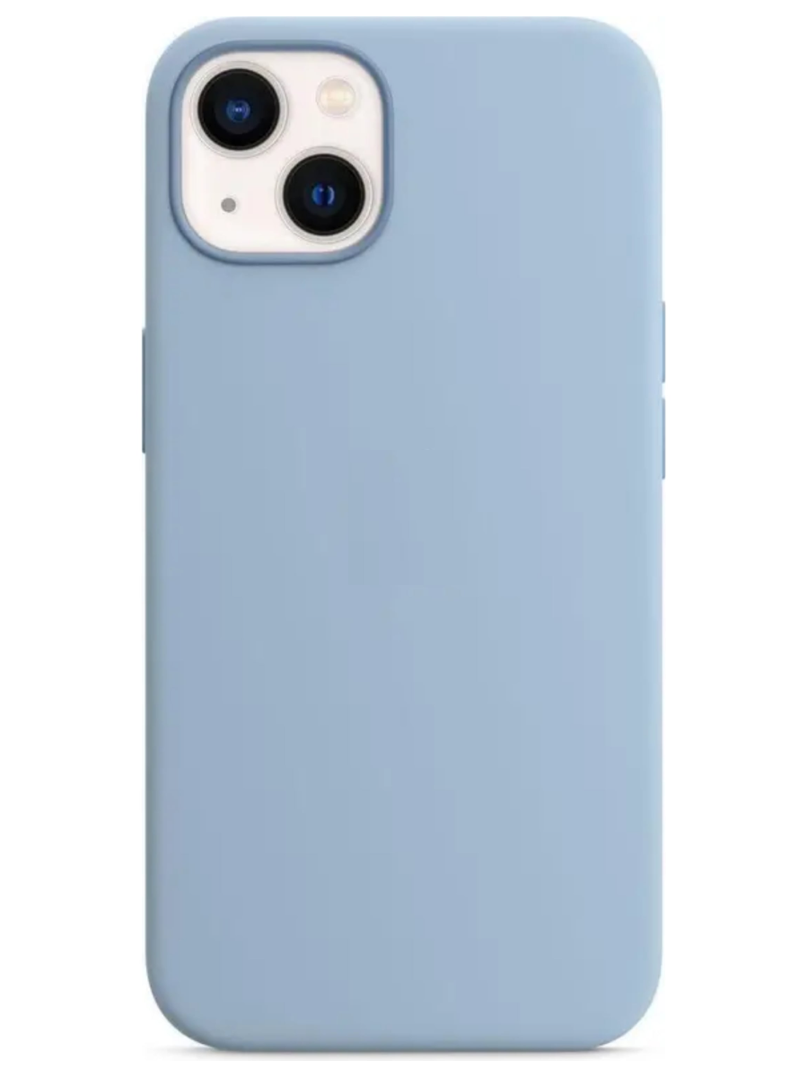 Чехол для iPhone 13 Silicone Case Soft Touch (Голубой)