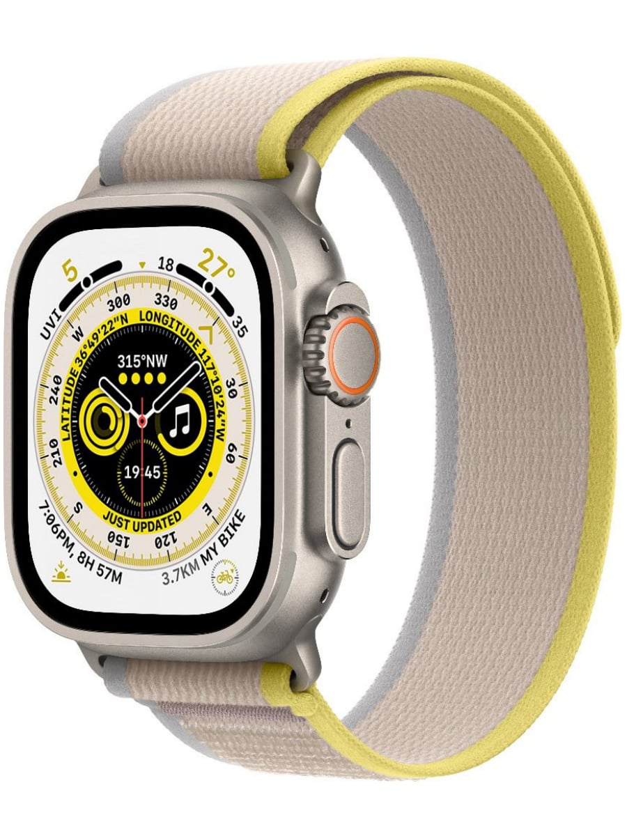 Смарт-часы Apple Watch Ultra 49 мм Titanium Case Cellular (Желтый)