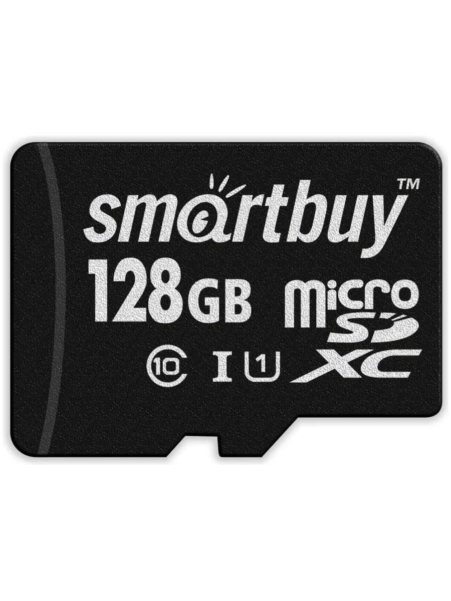 Карта памяти Smart Buy micro-SD 128GB class10 без адаптера (Черный)