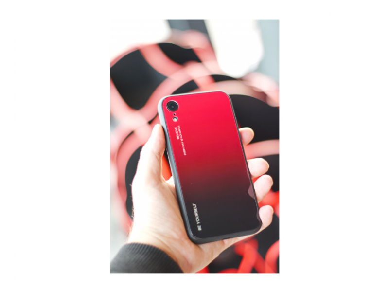 Клип-кейс Samsung Galaxy A20/A30 (A205/A305) Glass Красный