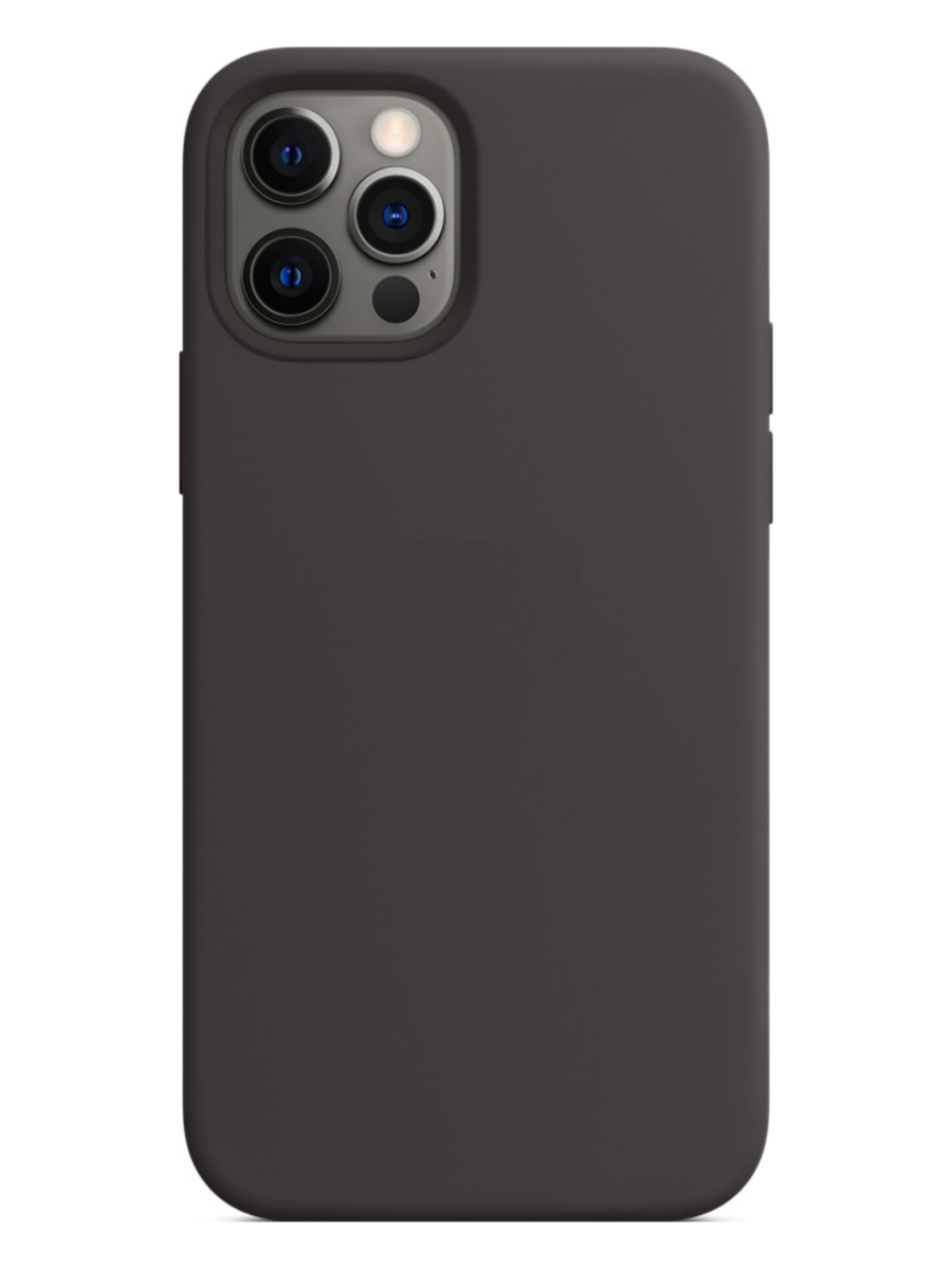 Чехол для iPhone 12/12 Pro Silicone Case Soft Touch (Черный)