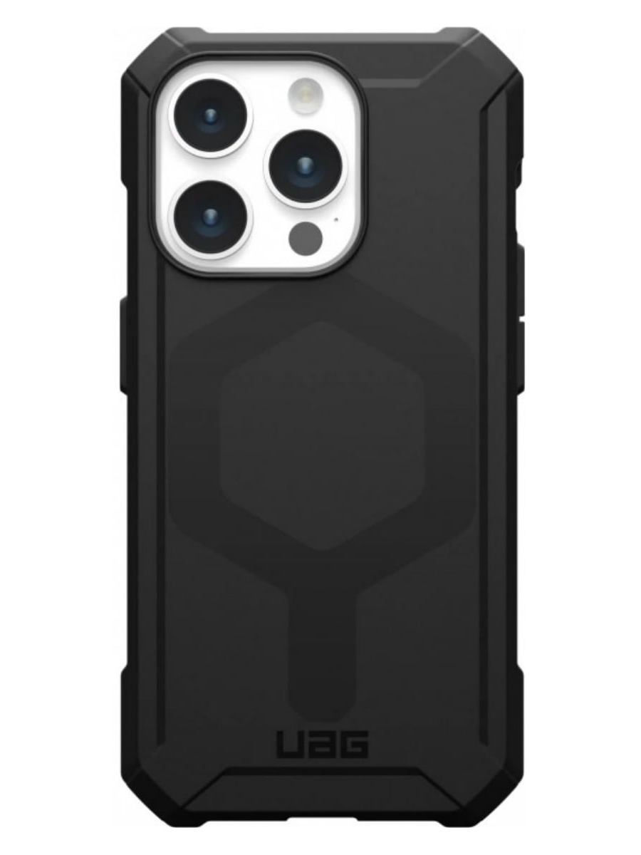 Клип-кейс для Apple iPhone 15 Pro Max UAG Essential Armor с поддержкой Magsafe (Черный)
