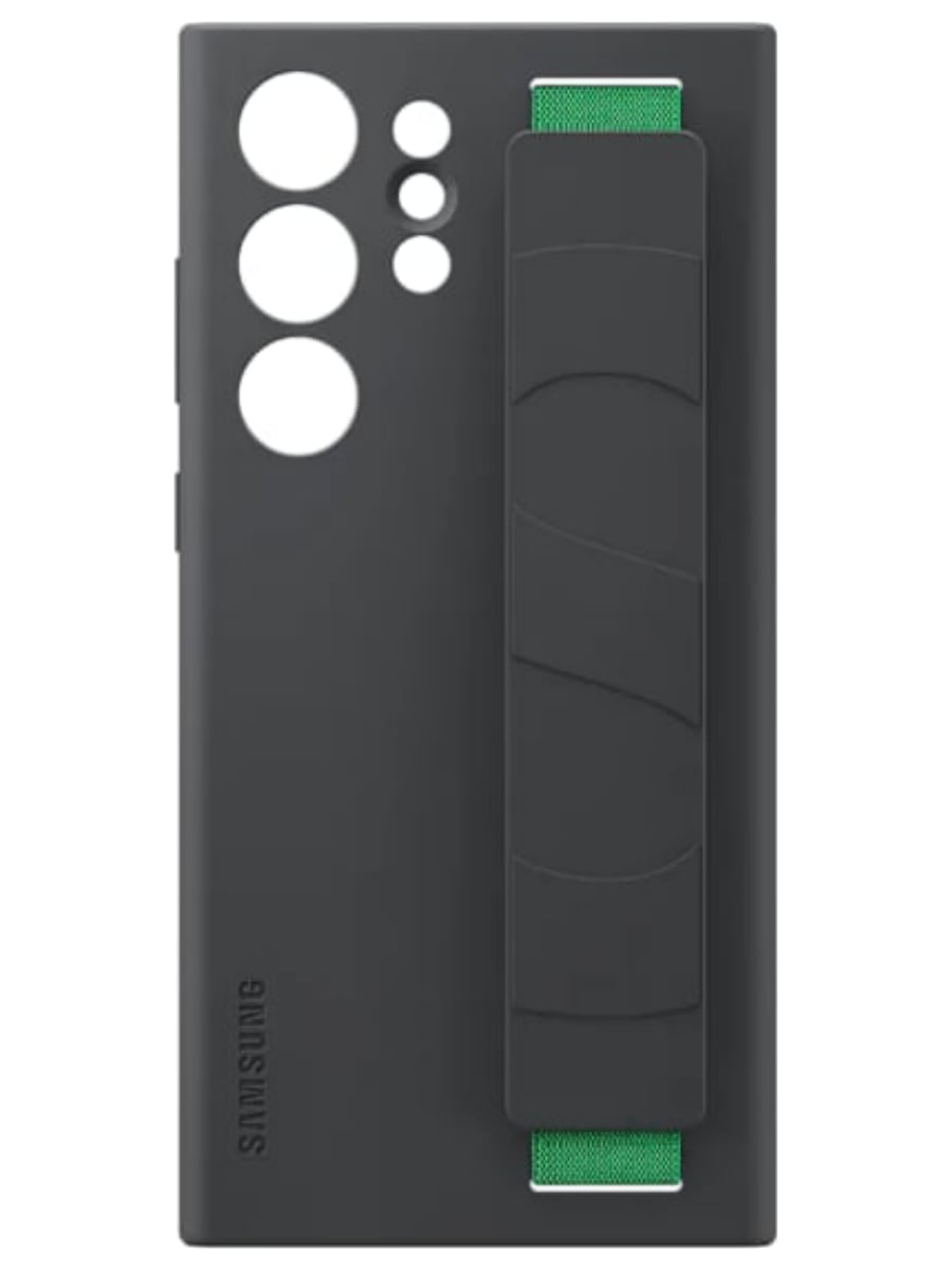 Клип-кейс для Samsung Galaxy S23 Ultra (SM-G918) Silicone Grip Cover (Черный)