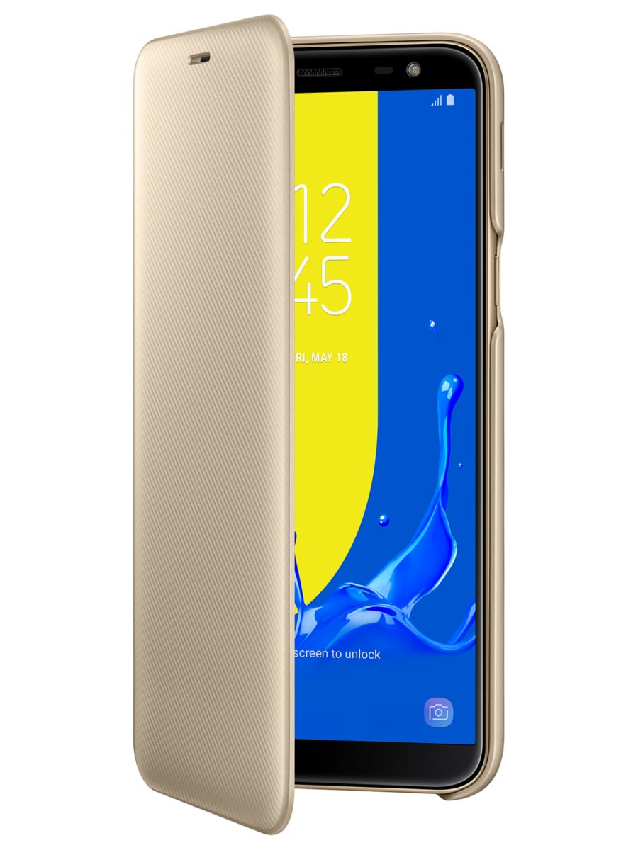 Чехол-книжка для Samsung Galaxy J6 (SM-J600) Wallet Cover (Золотой)