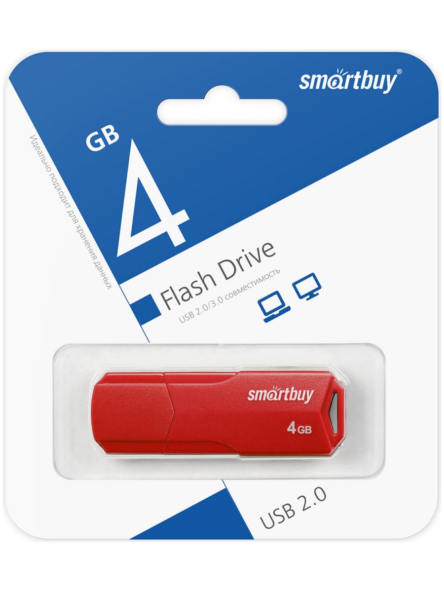 USB-флеш-накопитель 4 Gb CLUE (Красный)