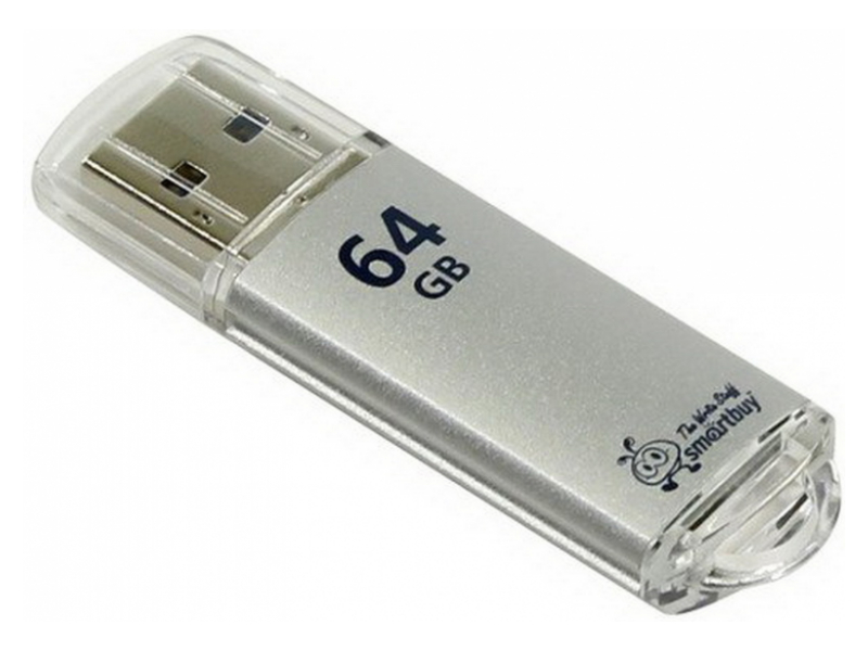 USB 3.0 64Gb Smart Buy V-Cut Series Серебряный