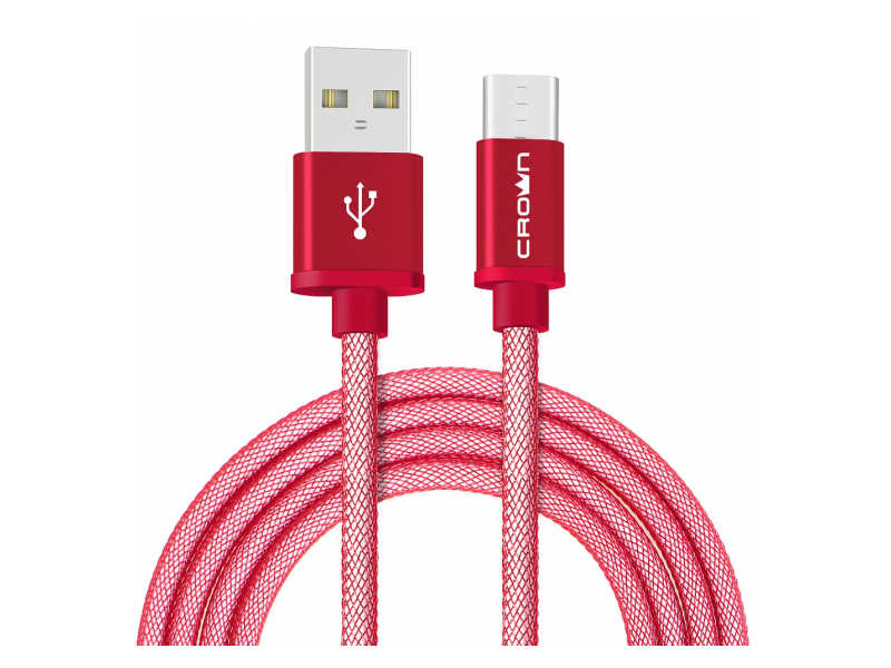 Кабель USB - Type-C  3072C CrownMicro Красный