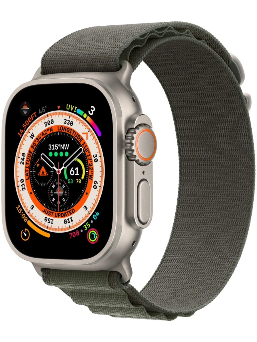 Смарт-часы Apple Watch Ultra 49 мм Titanium Case Cellular (Зеленый)