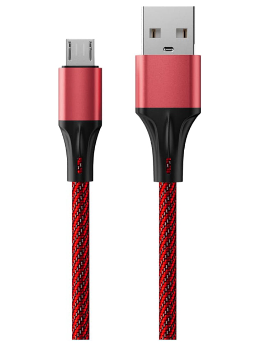 Кабель USB - microUSB Accesstyle AM24-F100M (Красный)