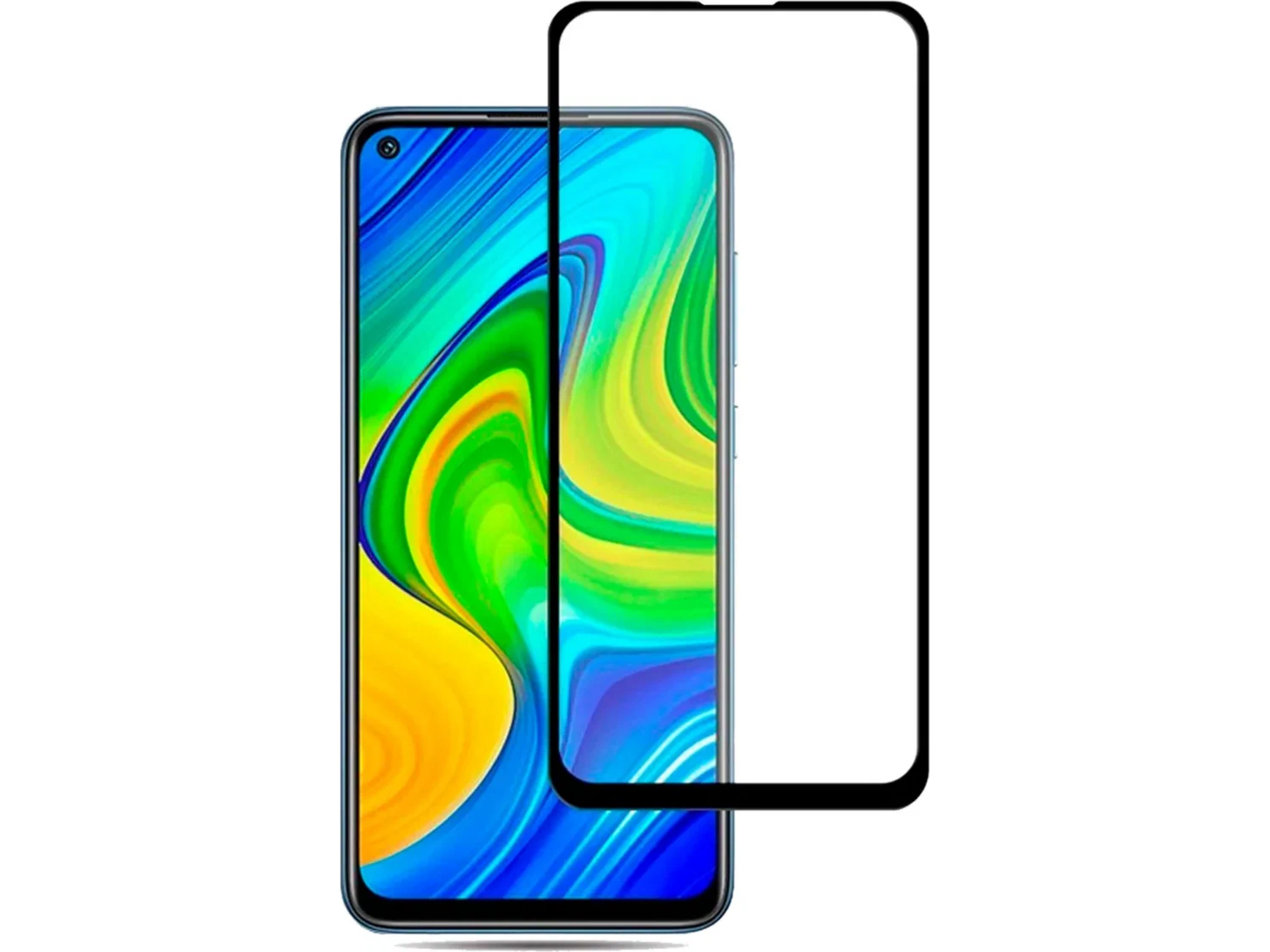 Защитное стекло для Xiaomi Redmi Note 9 тех.пак (Бесцветный)