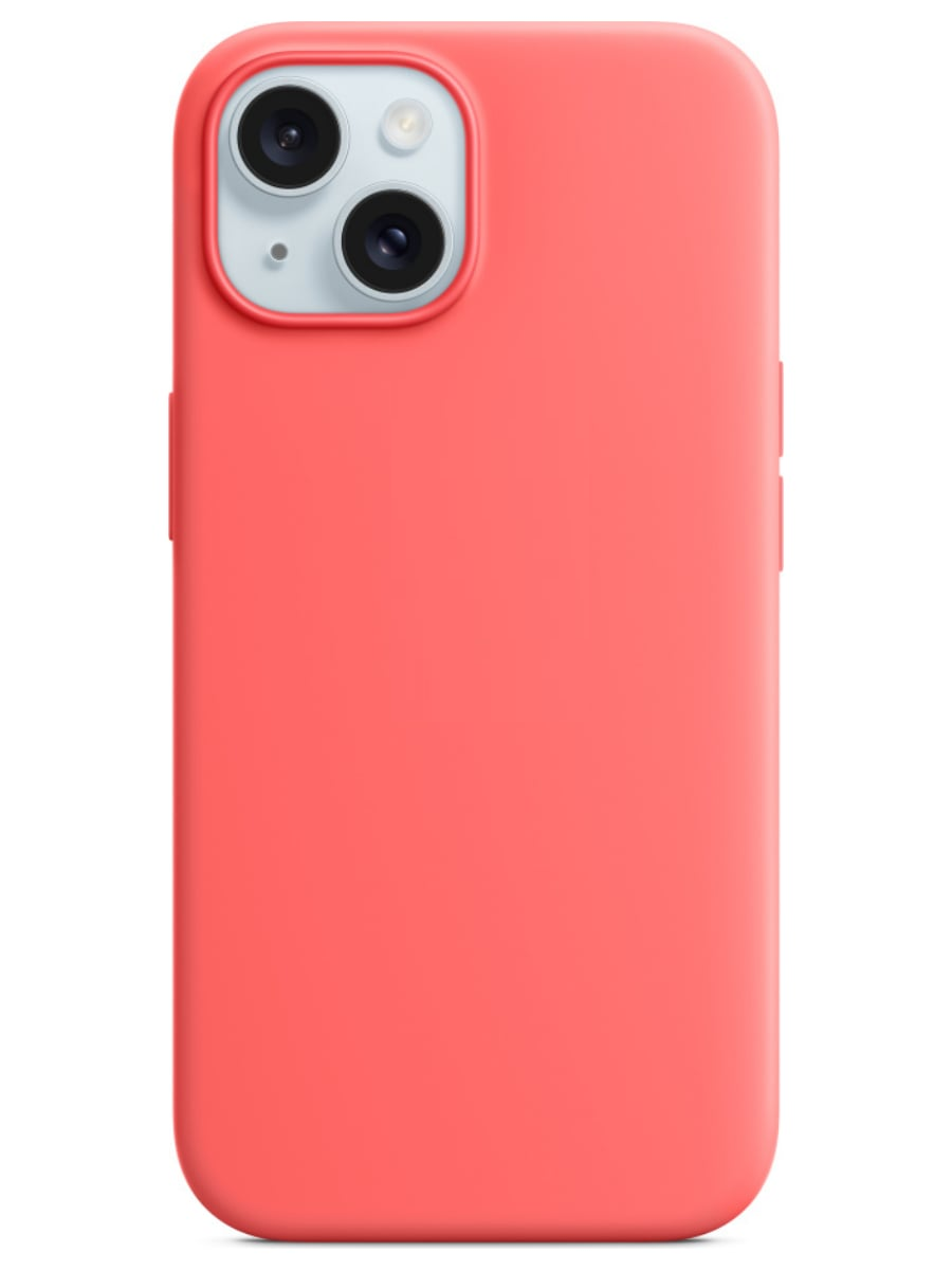 Чехол для iPhone 15 Silicone Case Soft Touch (Гуава)
