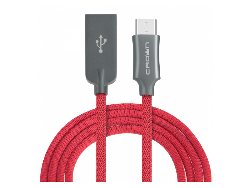 Кабель USB - Type-C  3132C CrownMicro Красный