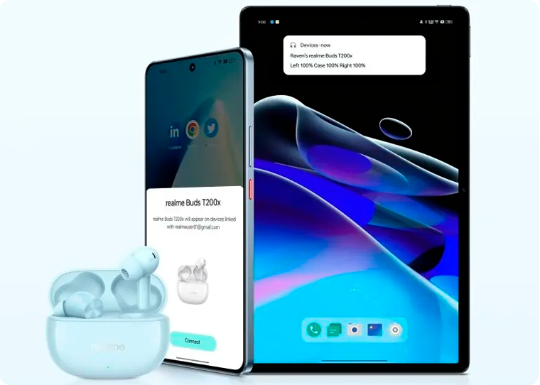 Беспроводные наушники Realme Buds T200X