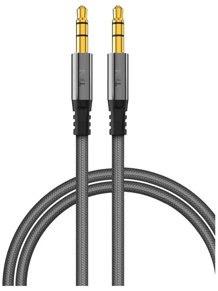 Аудио - кабель TFN AUX 3.5 mm 1.0m (Серый)