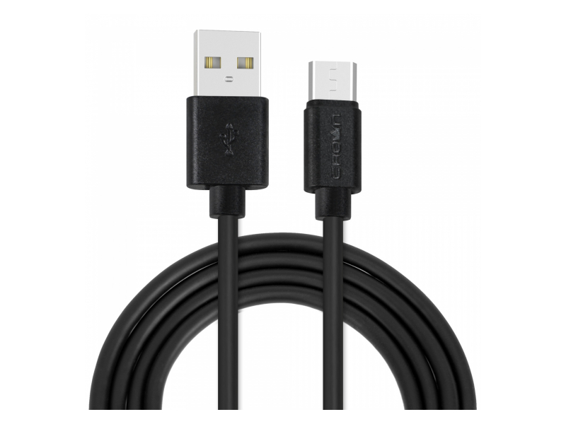 Кабель USB - micro USB  1012M CrownMicro Черный