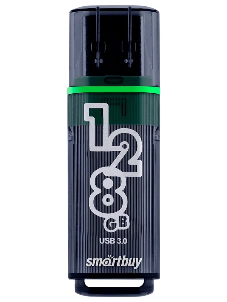 USB-флеш-накопитель SmartBuy Glossy USB 3.0 128 GB (Темно-серый)
