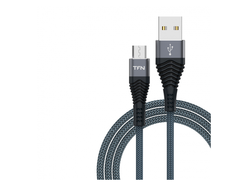 Кабель USB - micro USB forza 1.0 м Серый