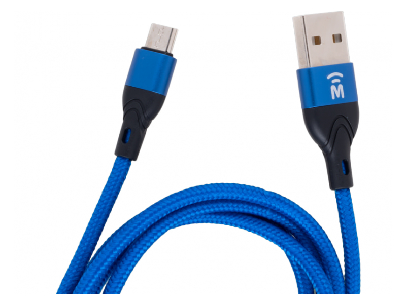 Кабель USB - micro USB Mobi 1 м Синий