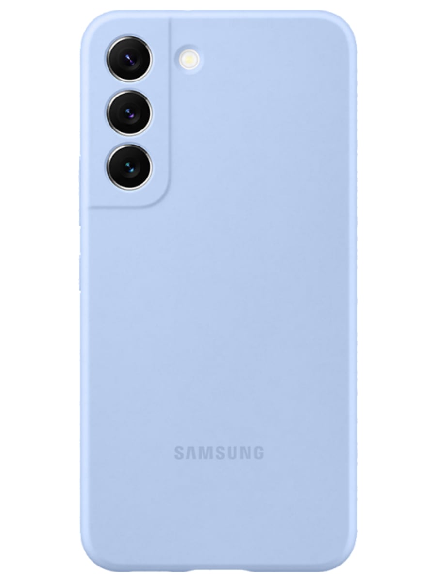 Чехол-накладка Samsung Galaxy S22 Silicone Cover (Голубой)