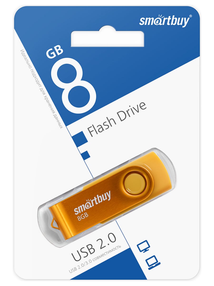 USB-флеш-накопитель 8 Gb CLUE (Желтый)