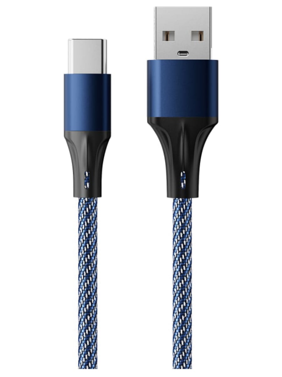 Кабель USB - Type-C Accesstyle AC30-F100M (Синий)