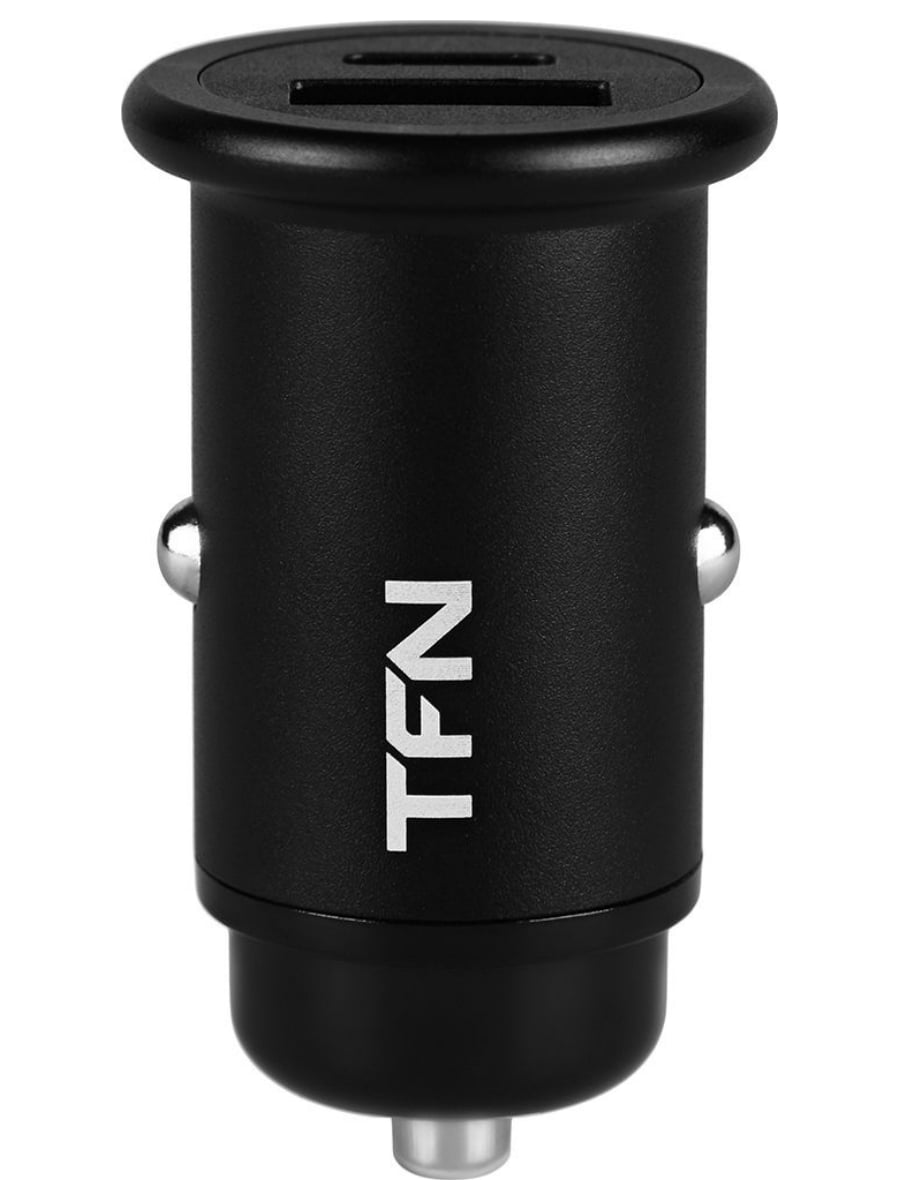 Автомобильное зарядное устройство TFN RAPID USB/Type-C 20Вт (Черный)