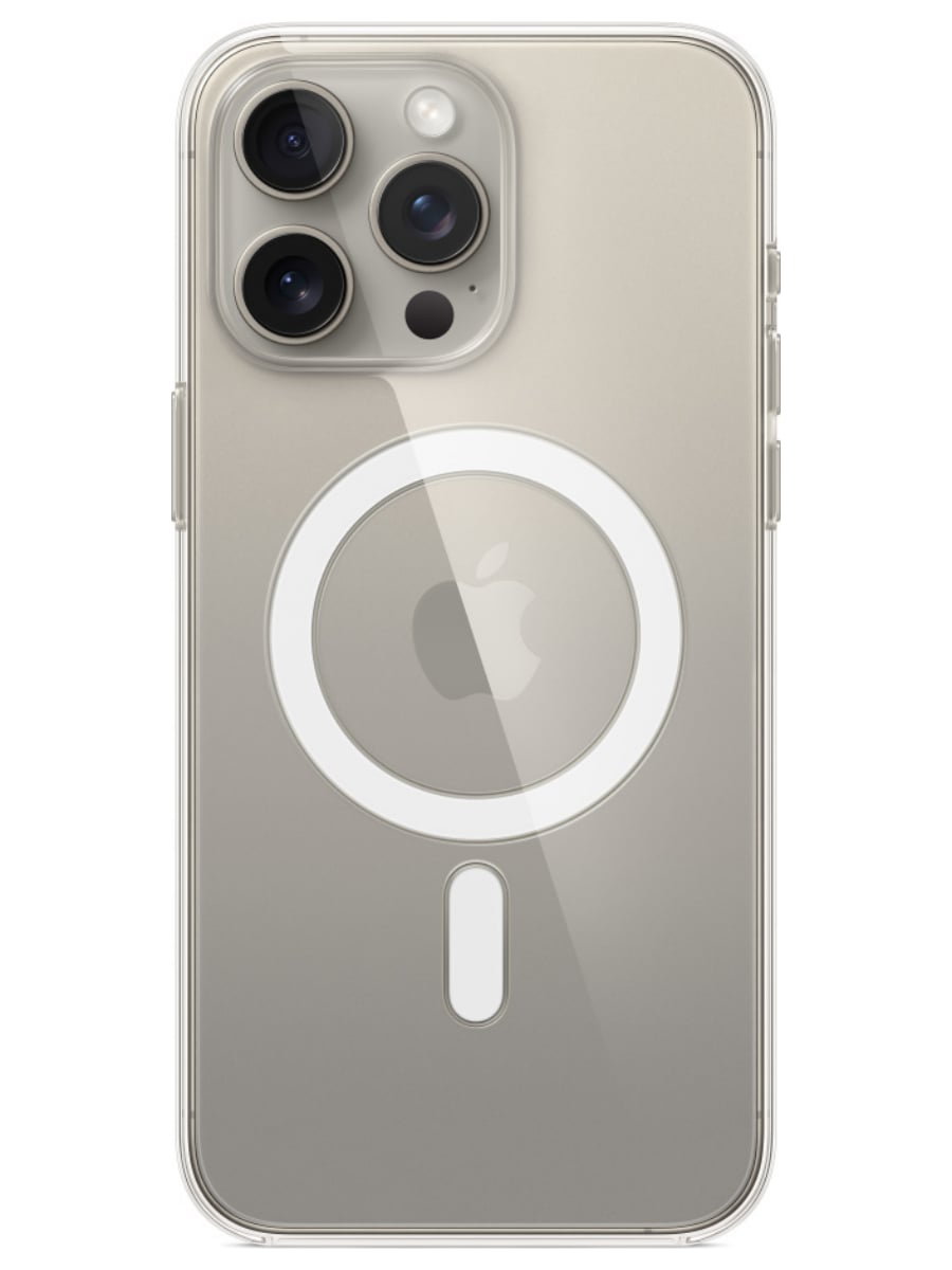 Чехол для iPhone 15 Pro Max Clear Case MagSafe (Прозрачный)