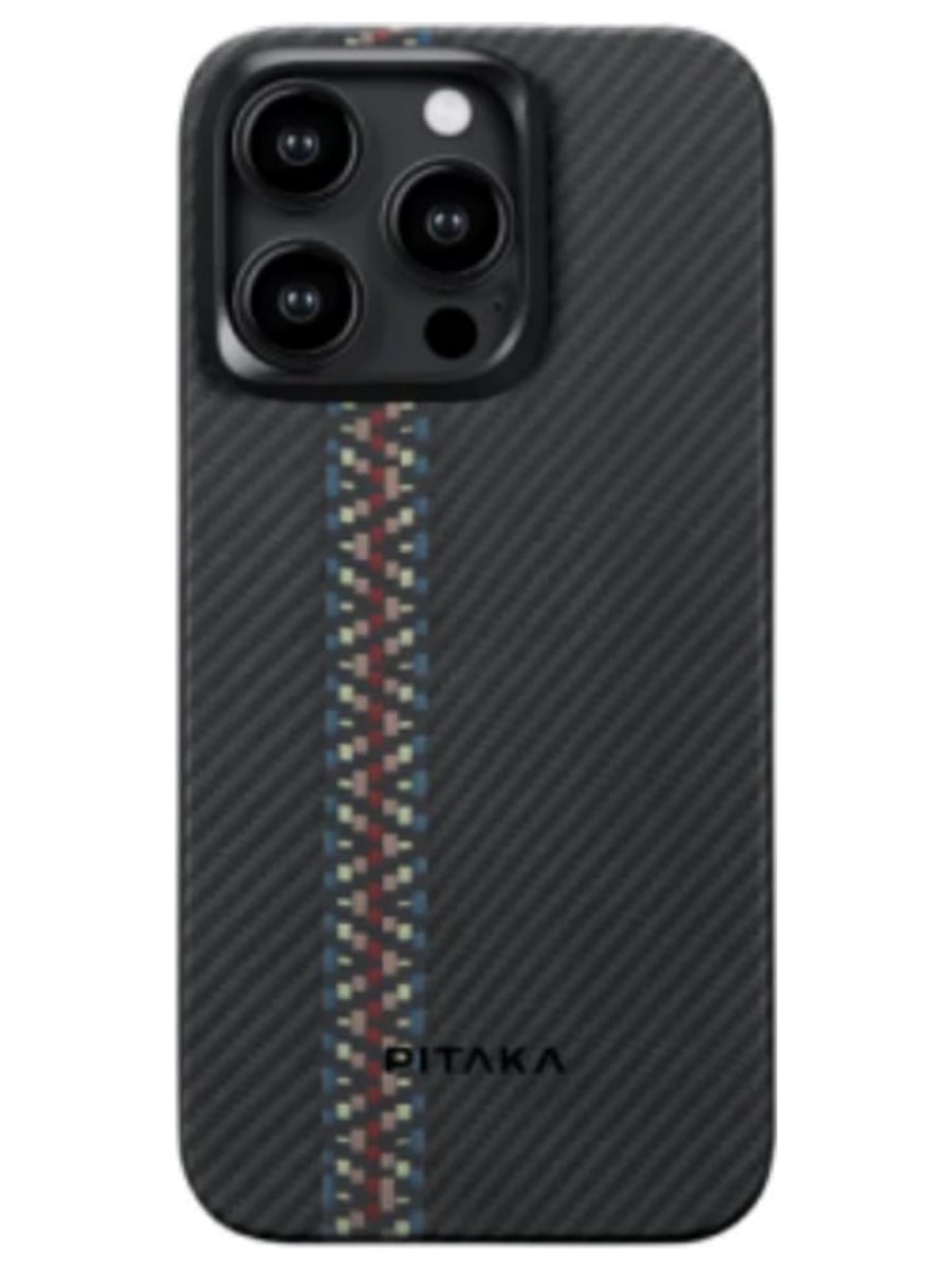 Клип-кейс для iPhone 15 Pro Pitaka MagEZ Case 4 Rhapsody (Черный)