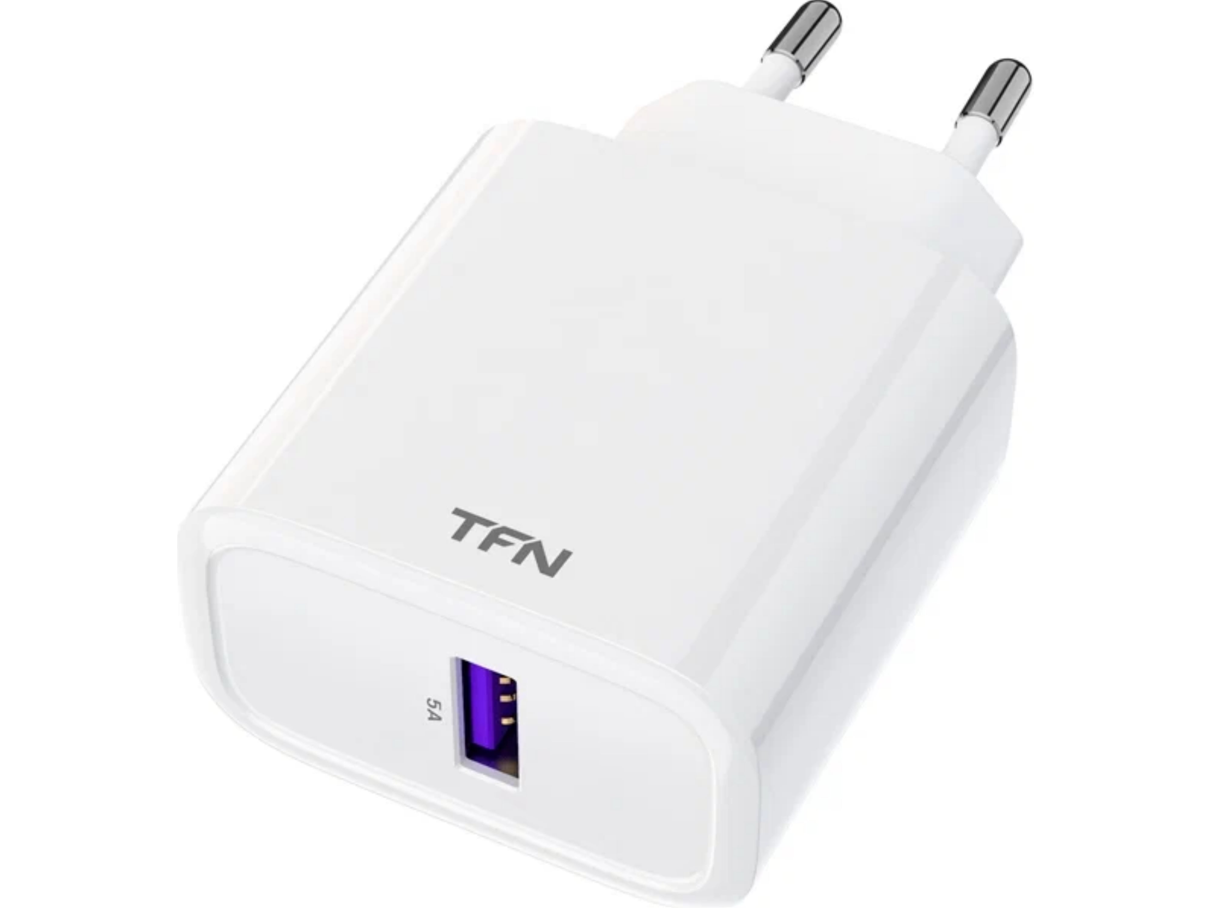 Сетевое зарядное устройство TFN RAPID 5A QC/SCP б\кабеля (Белый)