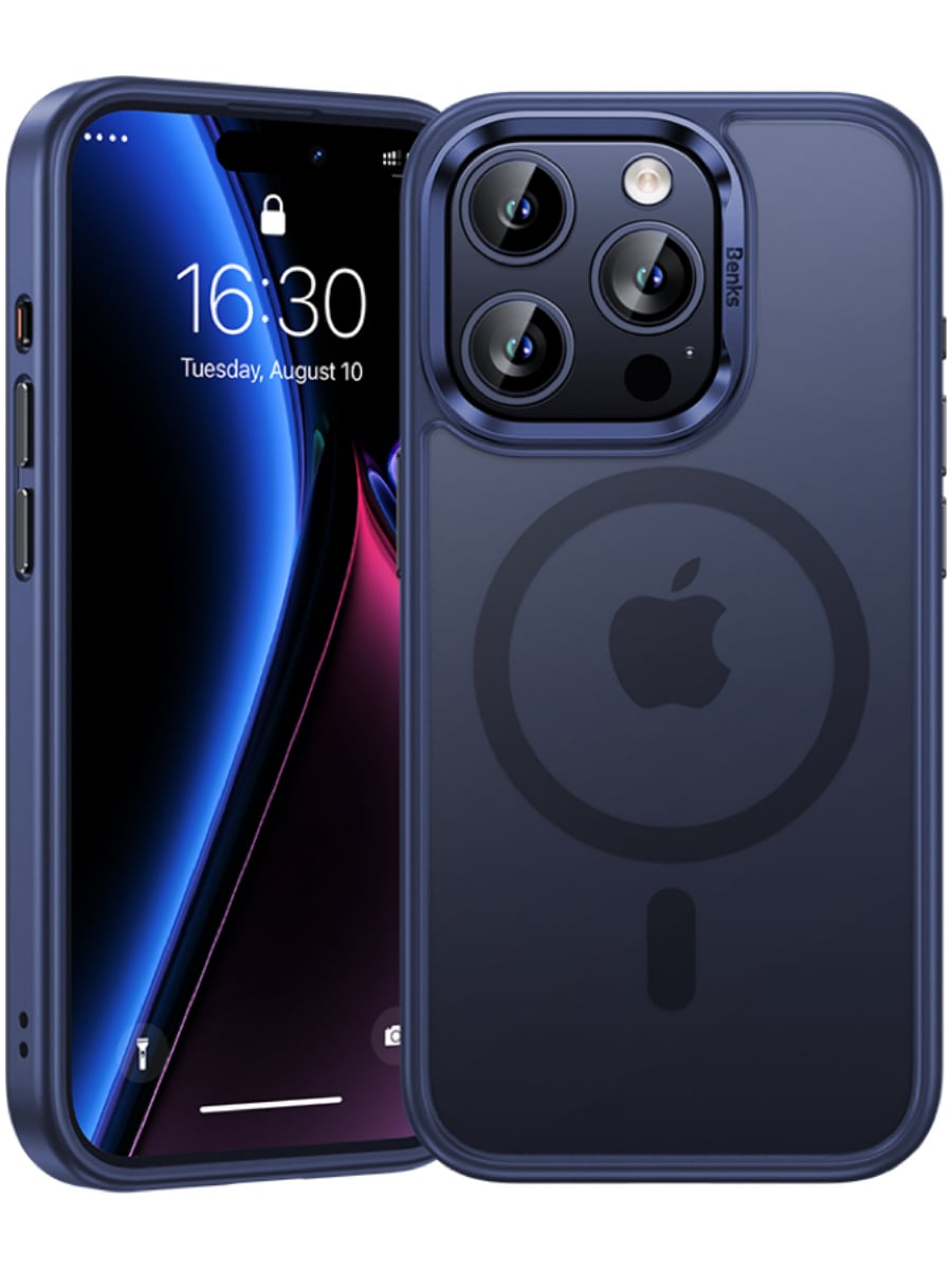 Клип-кейс для iPhone 15 Pro Benks Mist Protective Case MagSafe Синий