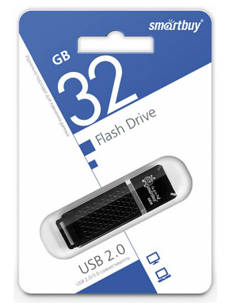 USB-флеш-накопитель 32 Gb Quartz (Черный)