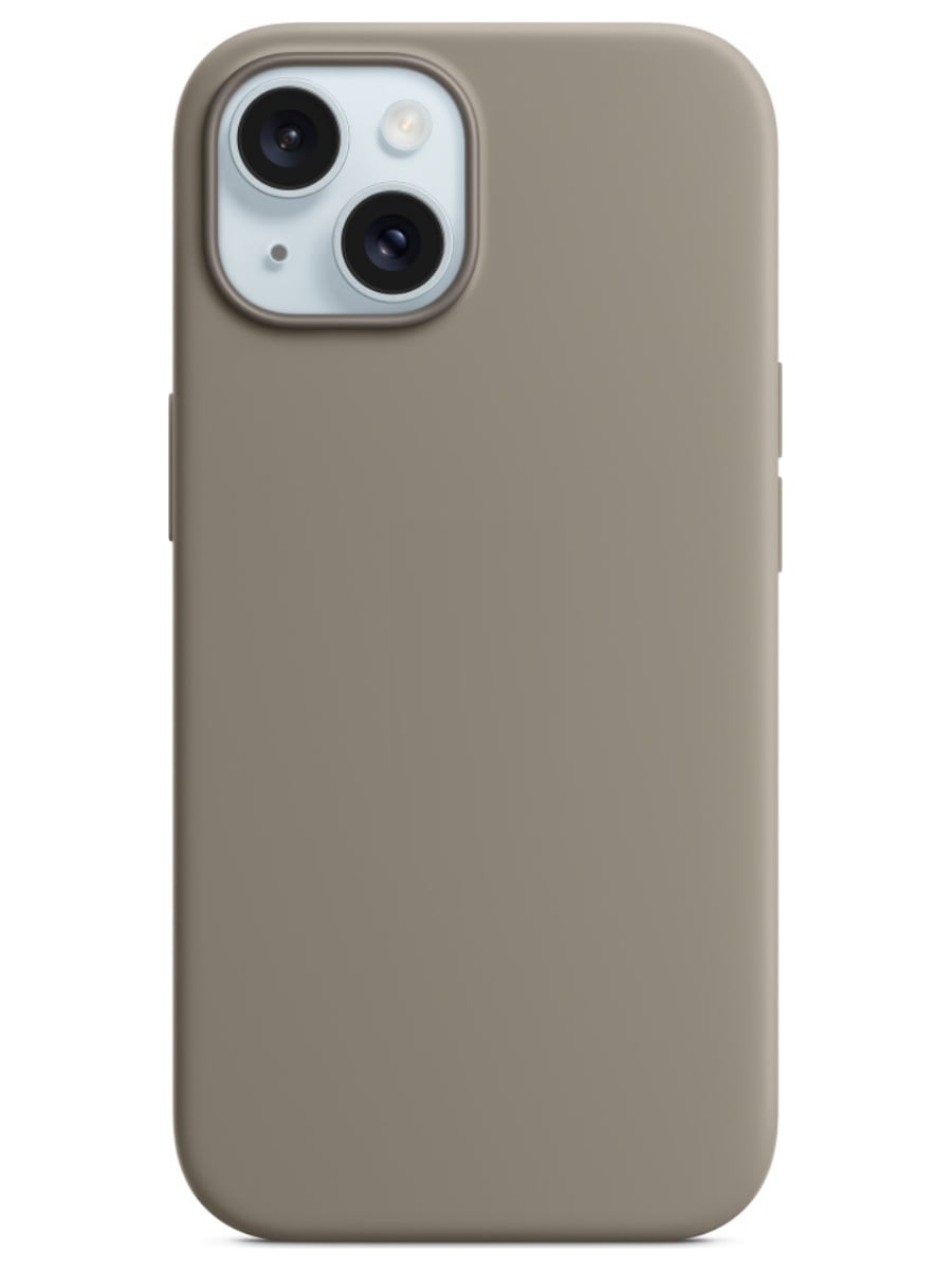 Чехол для iPhone 15 Silicone Case Soft Touch (Серый)