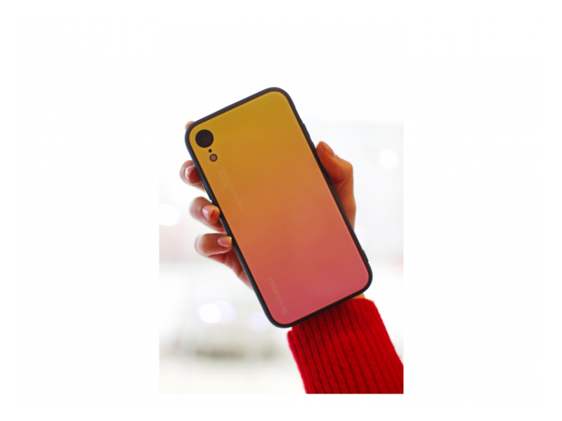 Клип-кейс iPhone XR Glass Желтый