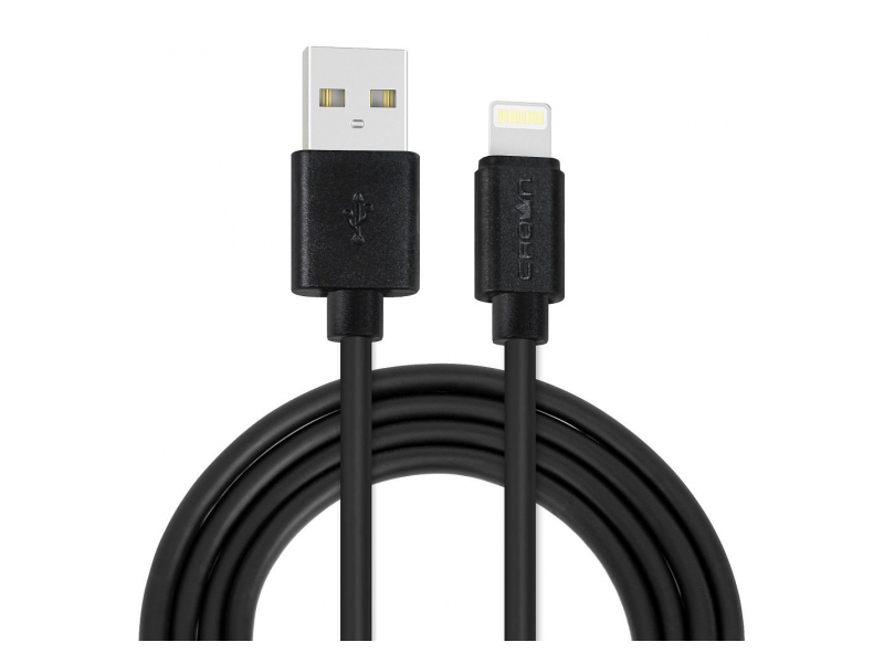 Кабель USB - Lightning 1022L CrownMicro Черный