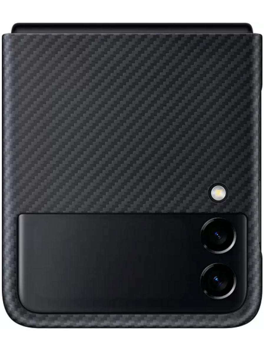 Чехол-накладка Samsung Flip3 Aramid Cover (Черный)
