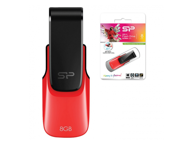 USB Silicon Power Ultima U31 8Gb Красный