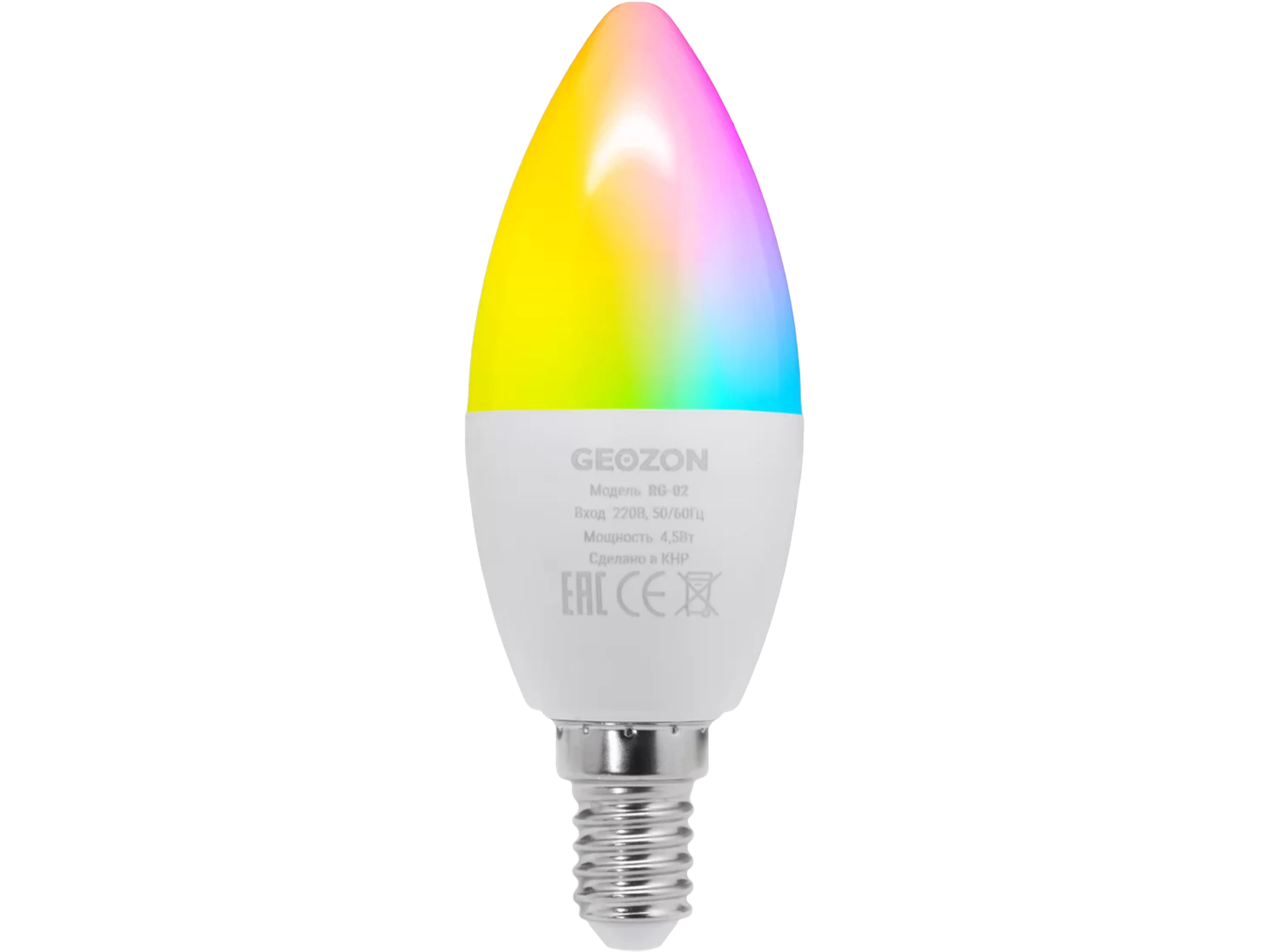 Умная лампа GEOZON RG-02 E14 (Белый)