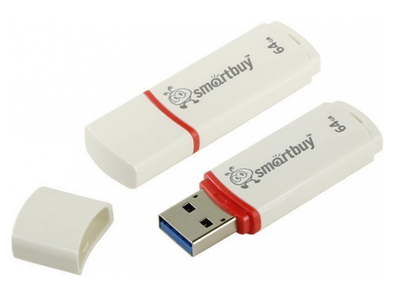 USB 64Gb Smart Buy Crown (white)