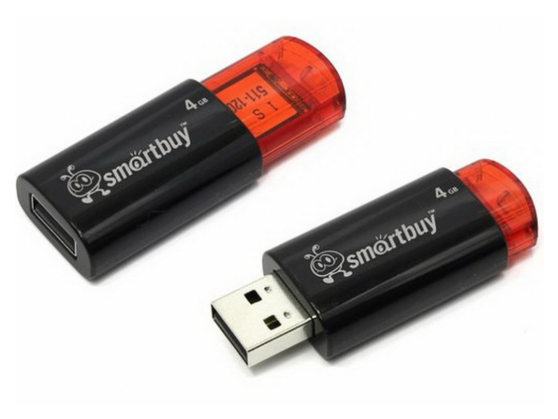 USB-флеш-накопитель 4 Gb Click Черный