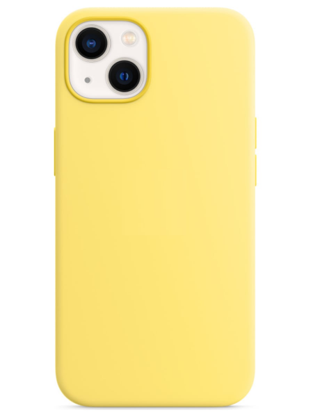 Клип-кейс для Apple iPhone 13 Silicone Case Soft Touch (Желтый)
