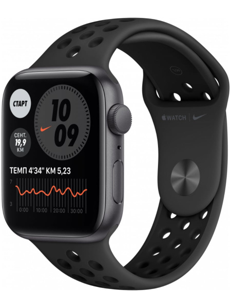 Смарт-часы Apple Watch Nike SE, 44 мм Черный