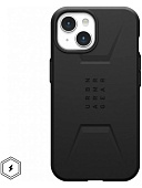 Клип-кейс для Apple iPhone 15 UAG Civilian с поддержкой Magsafe