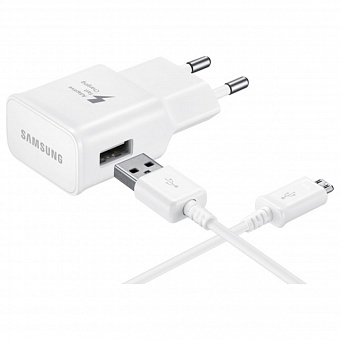 Сетевое зарядное устройство Samsung EP-TA20 + кабель micro USB 2A