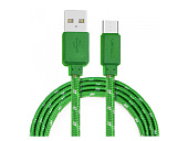 Кабель USB - Type-C  3052C CrownMicro Зеленый