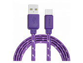 Кабель USB - Type-C  3052C CrownMicro Фиолетовый