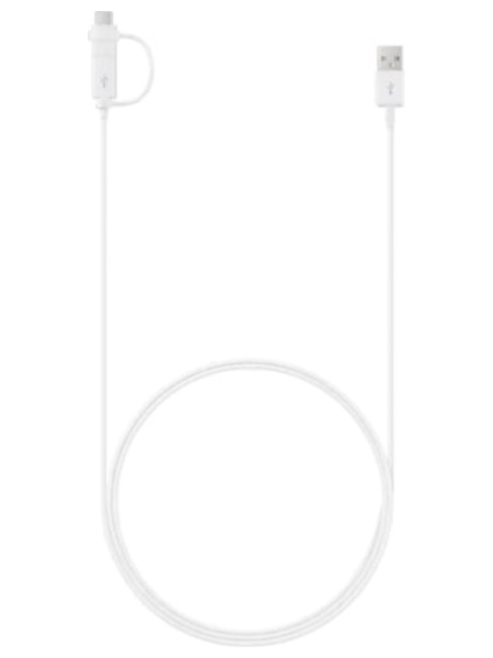 Кабель Samsung комбинированный USB - microUSB, USB Type-C, 1.5 м Белый