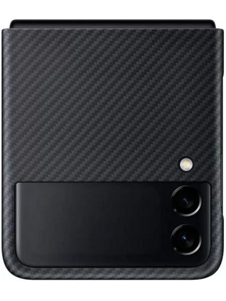 Чехол-накладка Samsung Flip3 Aramid Cover (Черный)