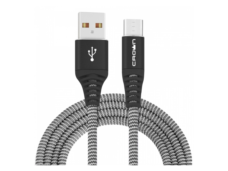 Кабель USB - micro USB  3102M CrownMicro Черный