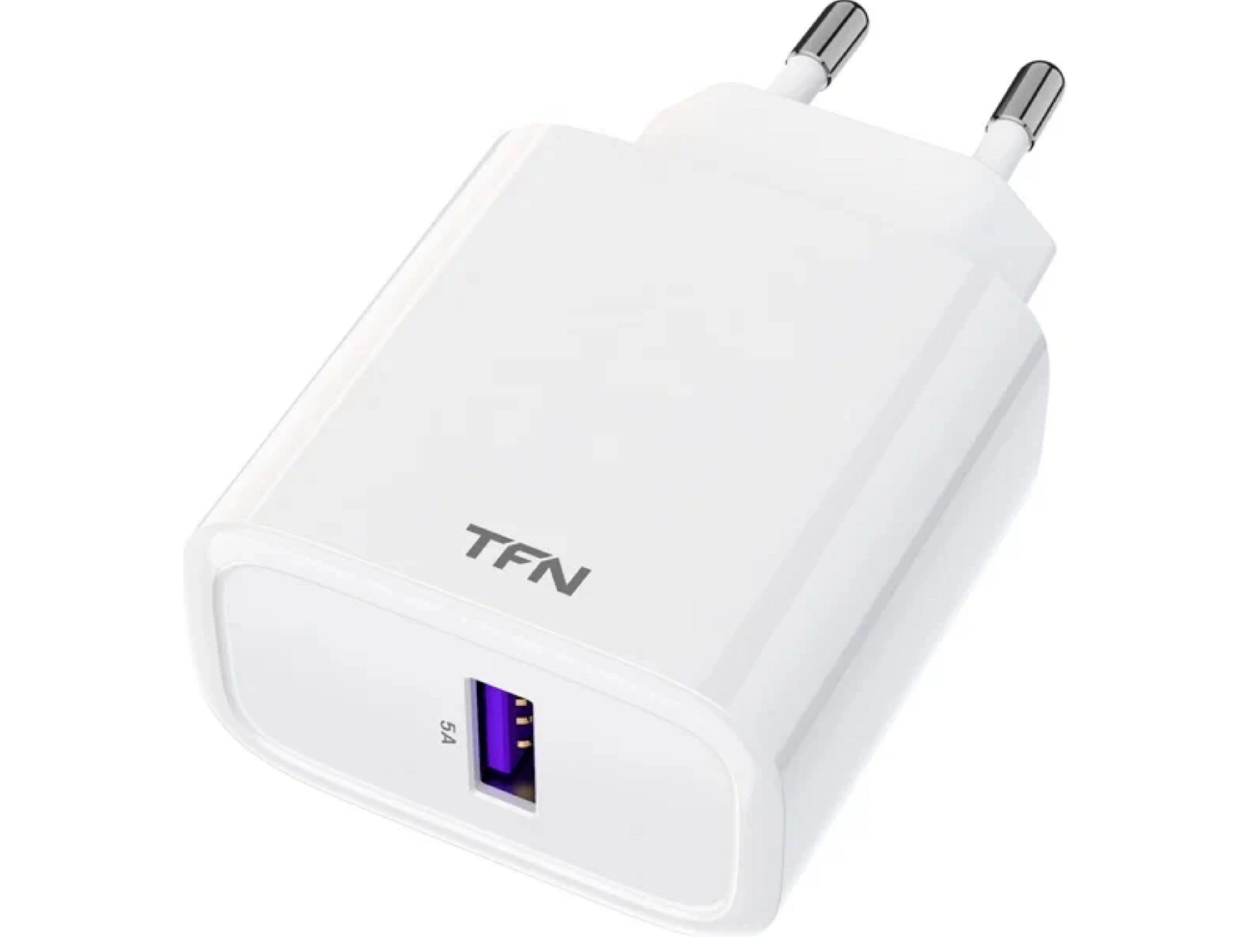 Сетевое зарядное устройство TFN RAPID 5A QC/SCP б\кабеля Белый