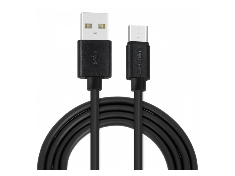 Кабель USB - micro USB  3012M CrownMicro Черный